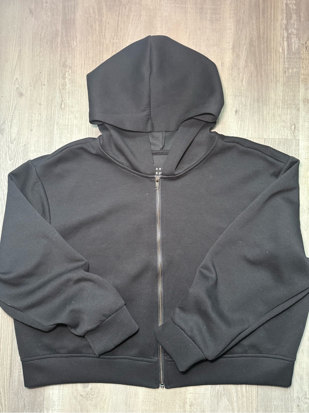 A New Day Black Zip-Up Hoodie — XXL
